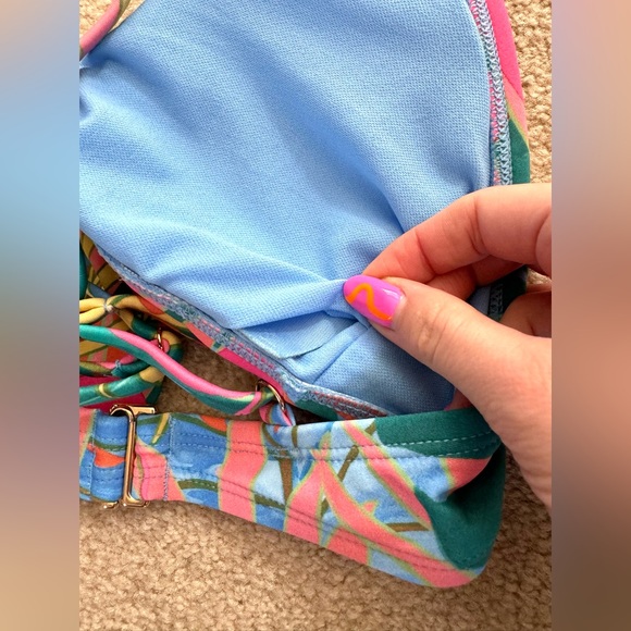 NWT Kona Sol Colorful Two Piece Bikini, Size Small - Picture 4 of 7